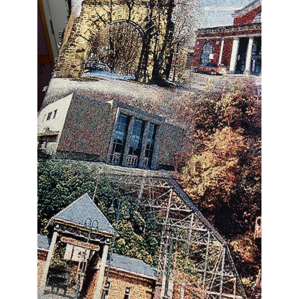 Johnstown Pennsylvania Collectible Woven‎ Tapestry Throw Blanket Souvenir Art